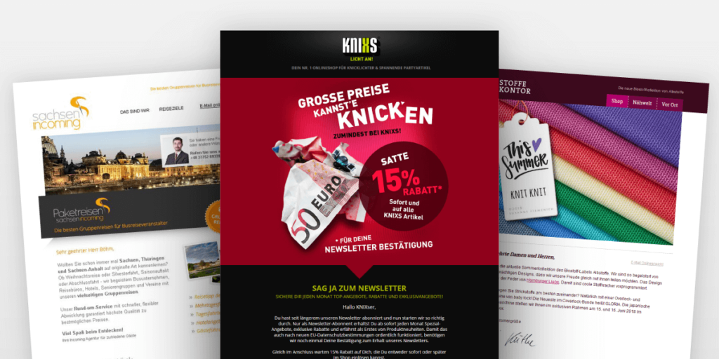 Mailingwork Newsletter Designs - Mit Individualität Begeistern Newsletter header