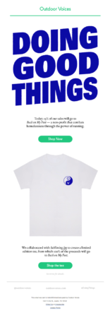 an email for a great cause