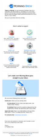 Willkommenskampagne: Tipps &Amp;Amp; Beispiele Willkommens-e-mail morning brew