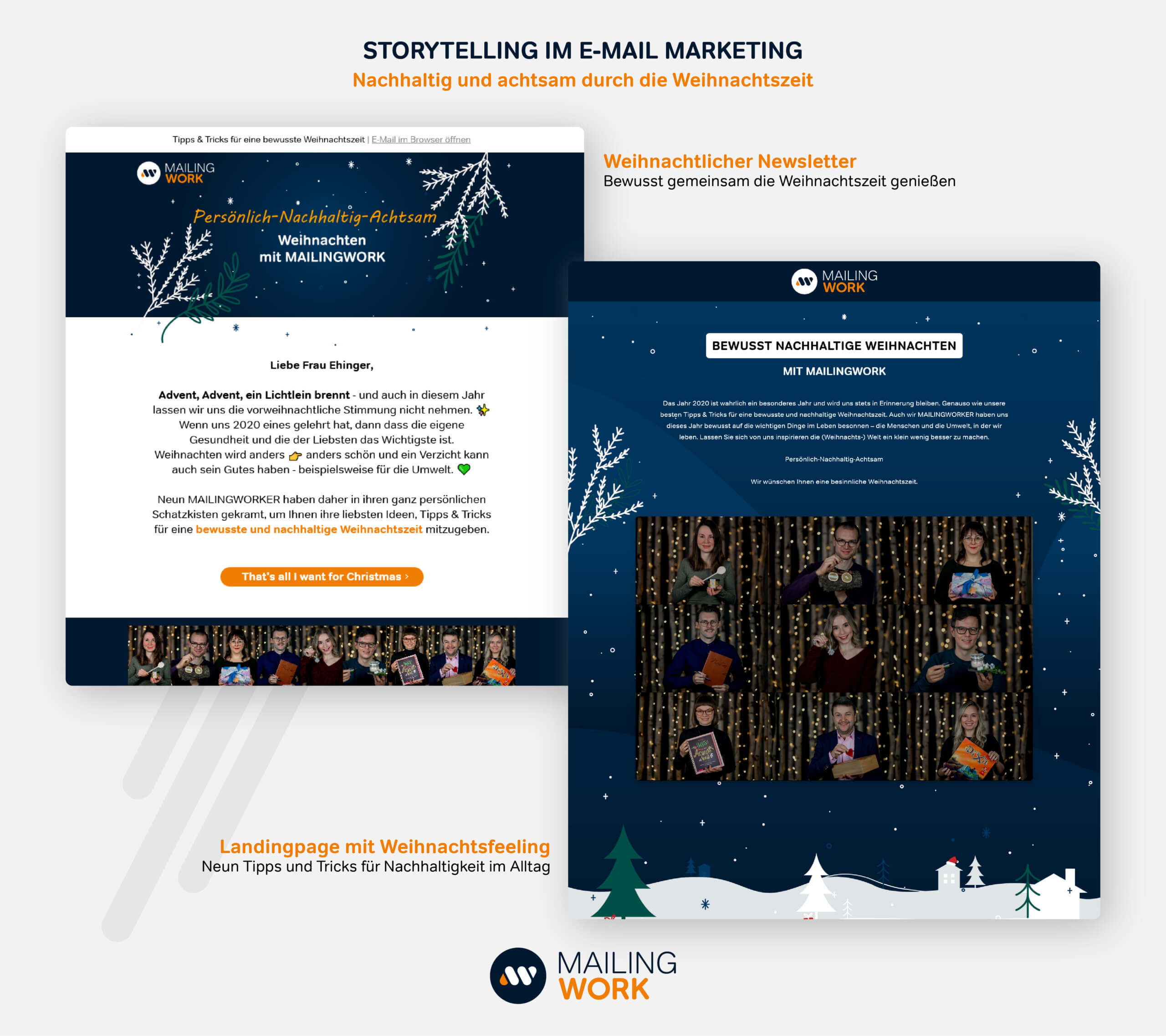 Email-Landingpage-Storytelling Email llandingpage storytelling thema nachhaltigkeit
