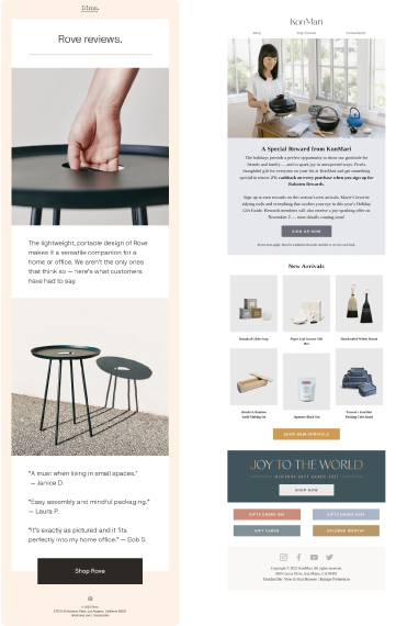 Beispielnewsletter minimalismus mailingwork mobil